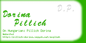 dorina pillich business card